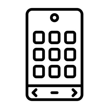 telefon simgesi, vektör illüstrasyonu