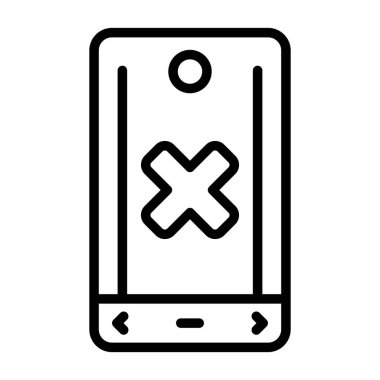 akıllı telefon web simgesi vektör çizimi