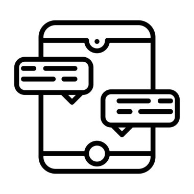 Sohbet mesajı simgesi, özet biçimi