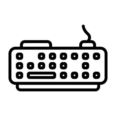 Klavye simgesi vektör illüstrasyonu