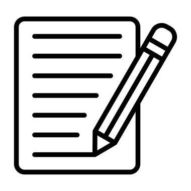 Kolayca düzenleyebilen veya düzenleyebilen not vektör simgesi