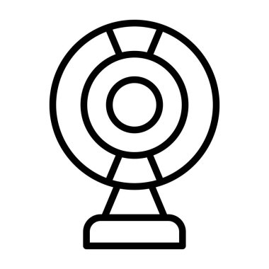 Web kamerası web simgesi vektör illüstrasyonu