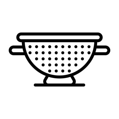 Colander web simgesi vektör illüstrasyonu 