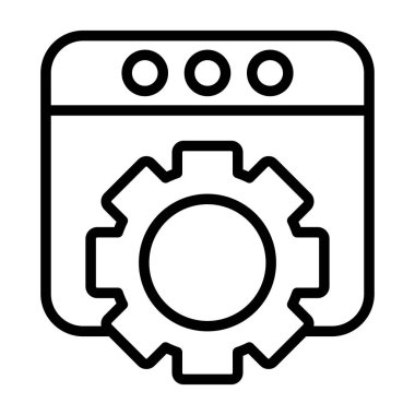 Windows web simgesi vektör çizimi