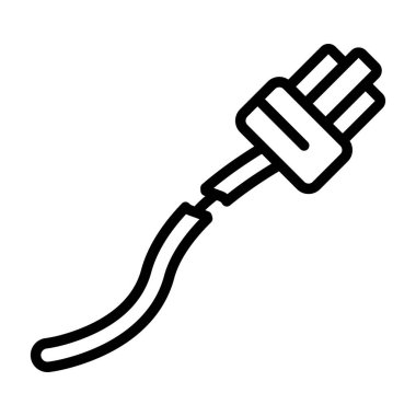 Kırık Kablo ağ simgesi vektör illüstrasyonu