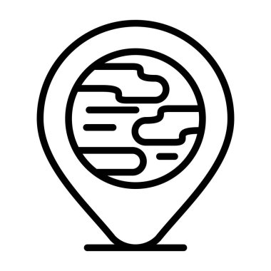 konum haritası simgesi, özet biçimi