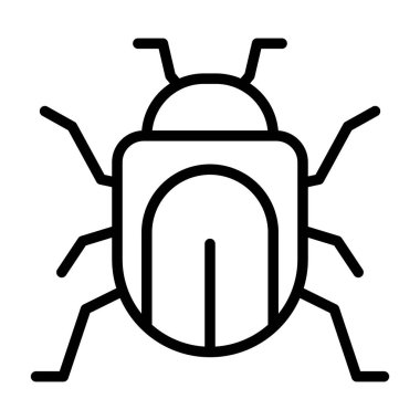 akıllı böcek simgesi. beyaz arkaplanda izole edilmiş web tasarımı için akıllı hata vektör simgesi