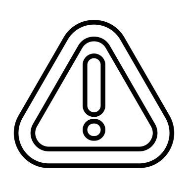 dış hat biçiminde ünlem tehlike uyarı simgesi