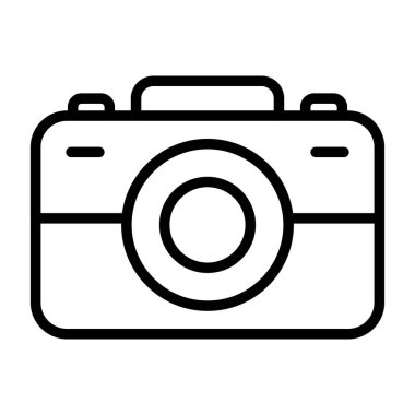 Kamera. Web simgesi basit illüstrasyon