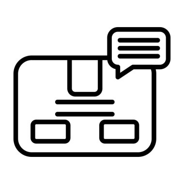 Konuşma sohbet vektör simgesi ile sohbet balonu