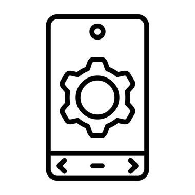 ayarları web simge vektör çizim 