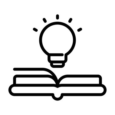 kitap vektörü ince çizgi simgesi
