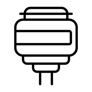 elektrik dolgu simgesi web basit illüstrasyon