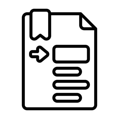 belge simgesi. Taslak tarzı. vektör illüstrasyonu