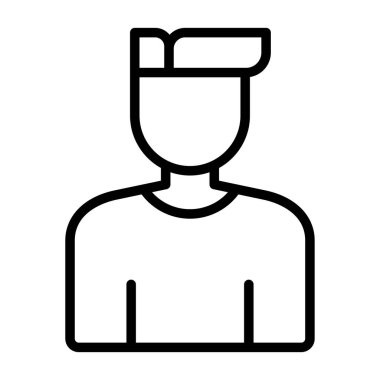 Kullanıcı simgesinin vektör çizimi