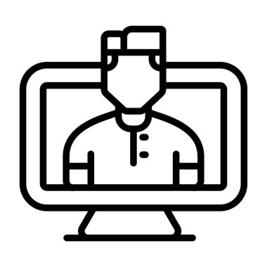 Bilgisayar web simge vektör çizim