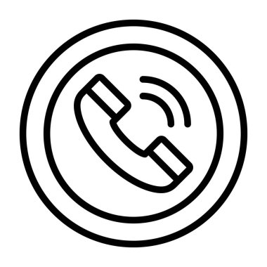 Telefon ikonu. Beyaz arkaplanda izole edilmiş web tasarımı için özet telefon arama vektör simgesi