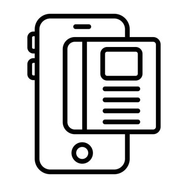 Telefon simgesini, anahat stili