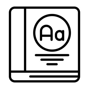 kitap simgesi, vektör illüstrasyonu