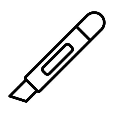 Kalem. Web simgesi basit illüstrasyon