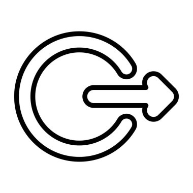 Tazeleme simgesinin vektör illüstrasyonu