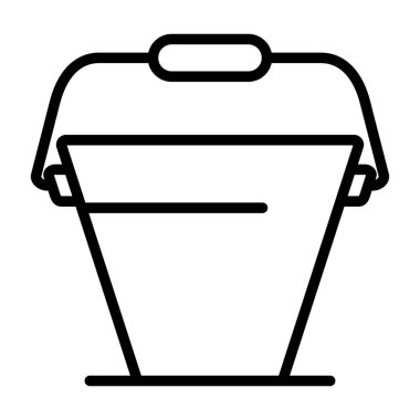 kova vektör illüstrasyon simgesi