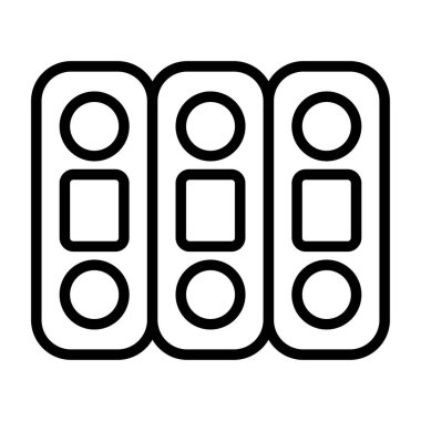 Batarya simgesi. Beyaz arkaplanda izole edilmiş web tasarımı için ana pil vektör simgesi