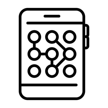 akıllı telefon web simgesi vektör çizimi