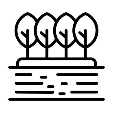 bitki simgesi, dış hat vektörü