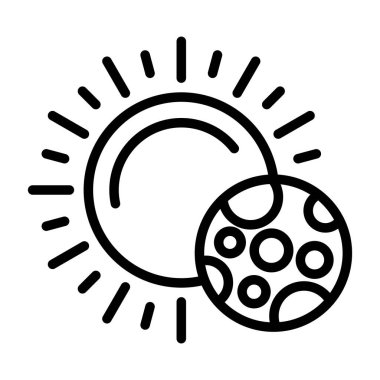 covid 19 koronavirüs virüs simgesi, çizgi vektör simgesi