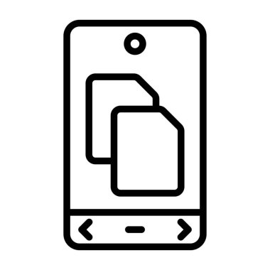 Telefon simgesi vektör illüstrasyonu