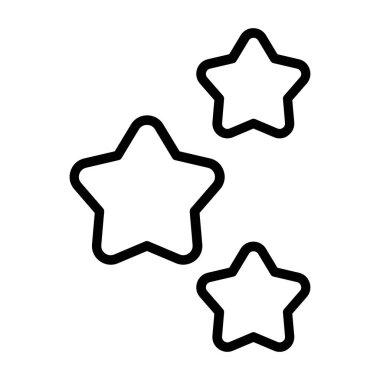 Yıldız, yıldızlar, yıldız ikonu vektör görüntüsü. Noel ve tatillerde de kullanılabilir. Web uygulamaları, mobil uygulamalar ve