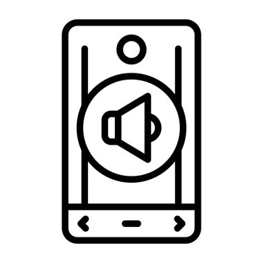 akıllı telefon web simgesi vektör çizimi