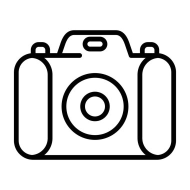 Kamera. Web simgesi basit illüstrasyon