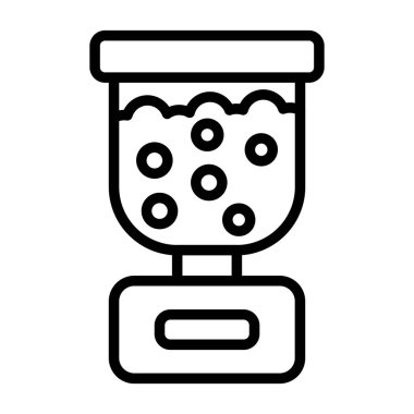 Şeker kavanozu ikonu. Beyaz arkaplanda izole edilmiş web tasarımı için tatlı kavanoz vektör simgesi