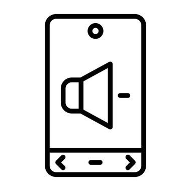 akıllı telefon simgesi vektör illüstrasyonu