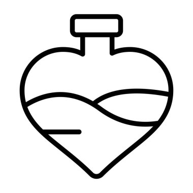 Ok çizgisi simgesi olan kalp