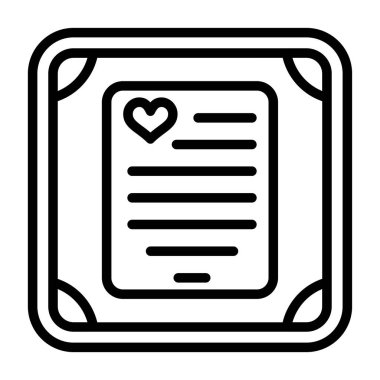 Not simgesi vektör çizimi olan kalp