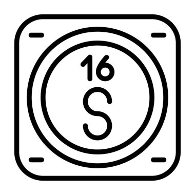 sülfür kimyasal element simgesi, basit satır biçimi