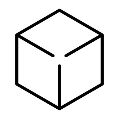 İnce Satır Vektör Simgesi Kutusu