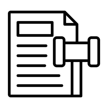 belge simgesi vektör illüstrasyonu