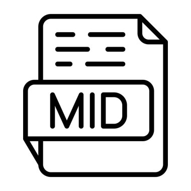 dosya biçimi simgesi, vektör illüstrasyonu