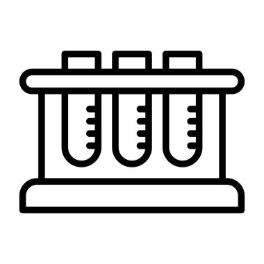 test tübü web simgesi vektör çizimi