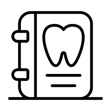 diş simgesi vektör illüstrasyonu