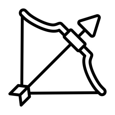 Eros 'un yay ağ ikonu vektör illüstrasyonu