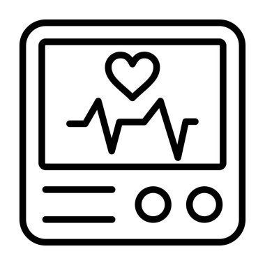 Bilgisayar monitörü simgesi. vektör illüstrasyonu