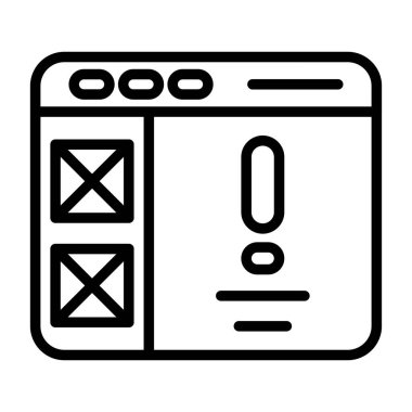 Web tasarım simgesi, vektör illüstrasyonu