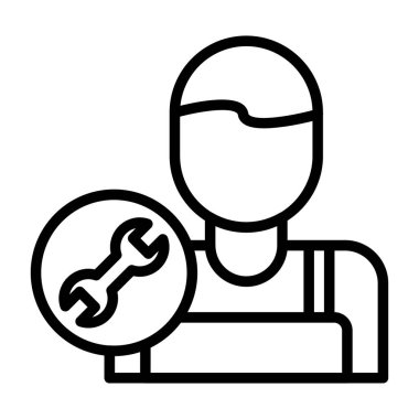 mekanik tamirci simgesi, taslak biçimi