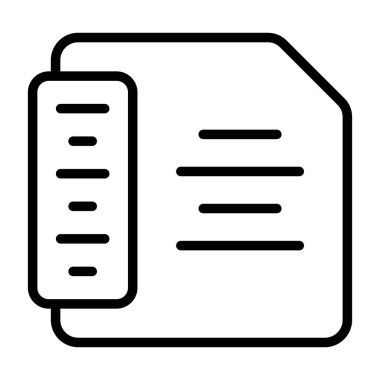 belge simgesi vektör illüstrasyonu