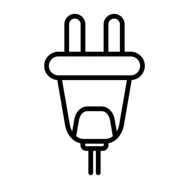 elektrik dolgu simgesi web basit illüstrasyon